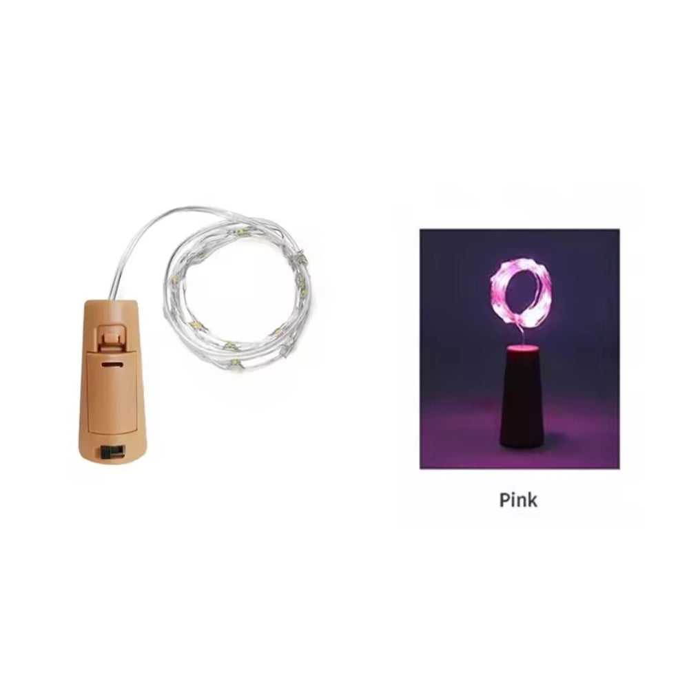LED Wine Bottle Fairy String Lights – Waterproof Cork Garland