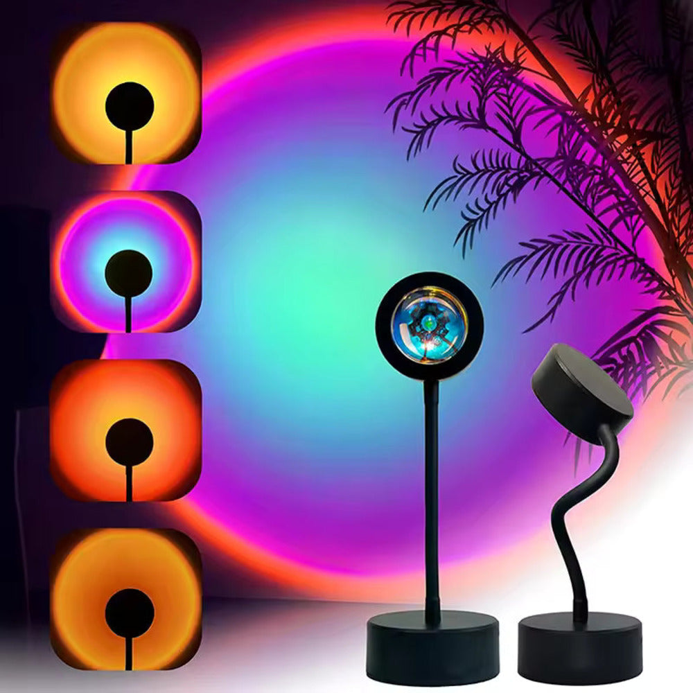 ZK20 LED Sunset Lamp Projector with Remote – Rainbow Night Light Decor