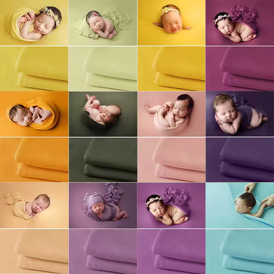 Newborn Photography Wrap – Soft, Stretchable Baby Photo Prop