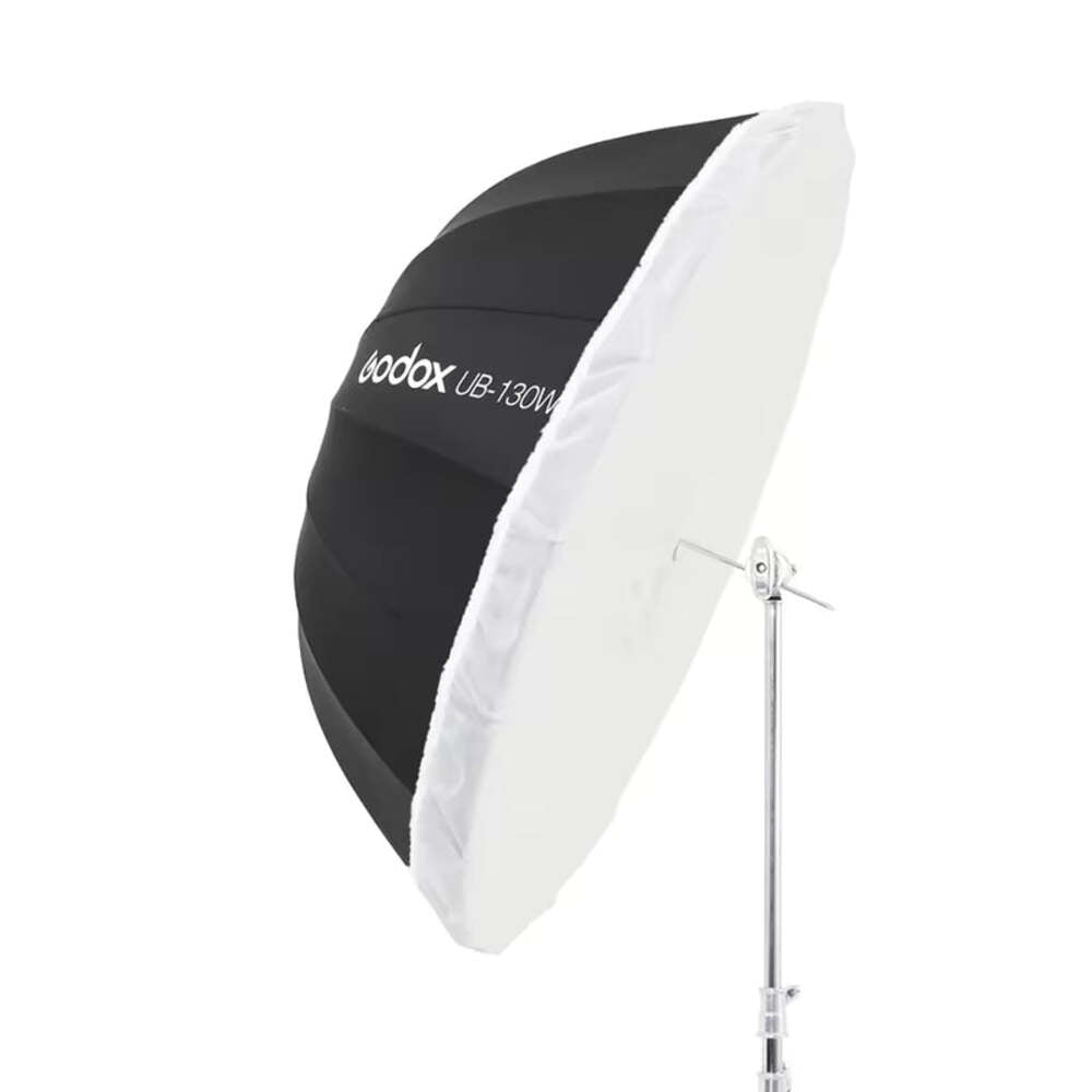 Godox UB-130W 51" Parabolic Black/White Reflective Umbrella with Diffuser