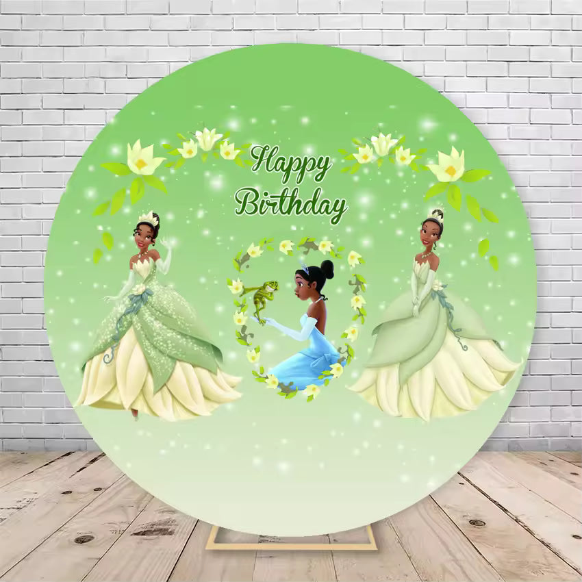 Round Disney Princess Castle Backdrop – Snow White Party Decoration