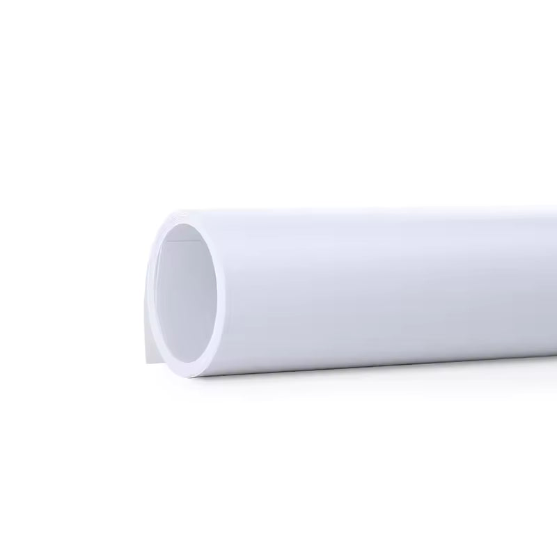 55×120cm Solid Matte PVC Waterproof White Photography Backdrop