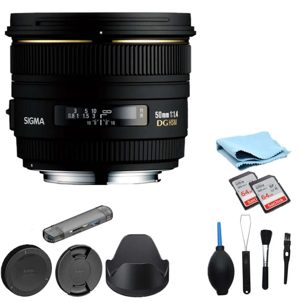 Sigma 50mm f/1.4 EX DG HSM Prime Lens for Canon DSLR Cameras