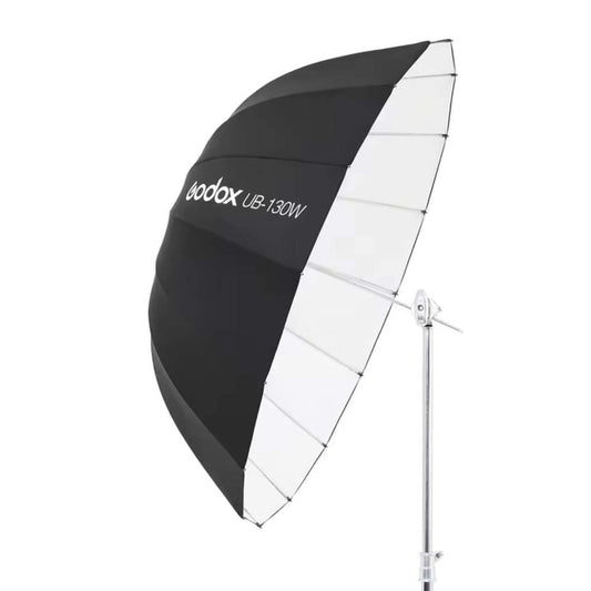Godox UB-130W 51" Parabolic Black/White Reflective Umbrella with Diffuser