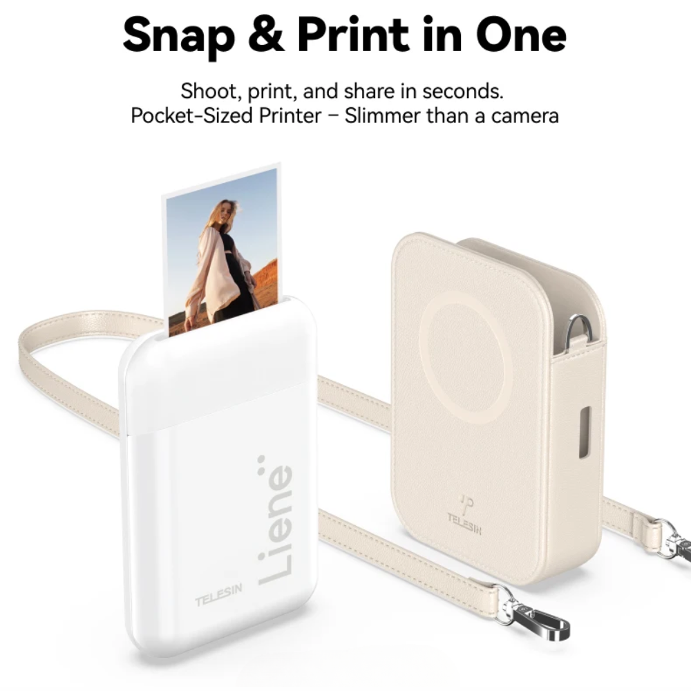 TELESIN LIENE Photo Printer – 300dpi Pocket Bluetooth
