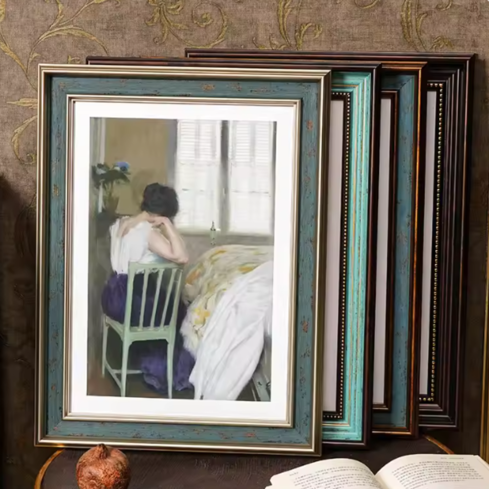 American Retro Photo Frame – Vintage Desktop & Wall Hanging Home Decor