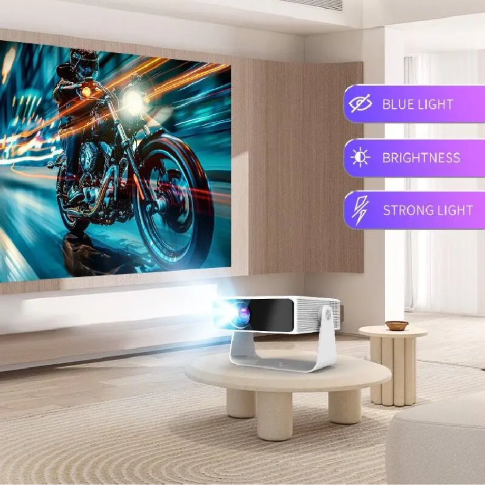 ZECAA Full HD 720P Smart Projector – WiFi 6, Android 11, Bluetooth 5.4