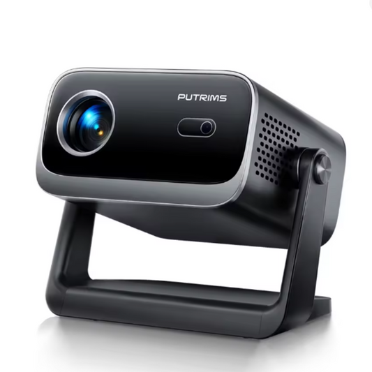 145° Adjustable Stand Mini Projector with WiFi, Bluetooth, 1080P Support