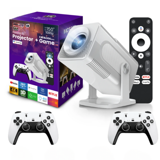 HCS350 MAX Projector – Android 11, 10,000 Games
