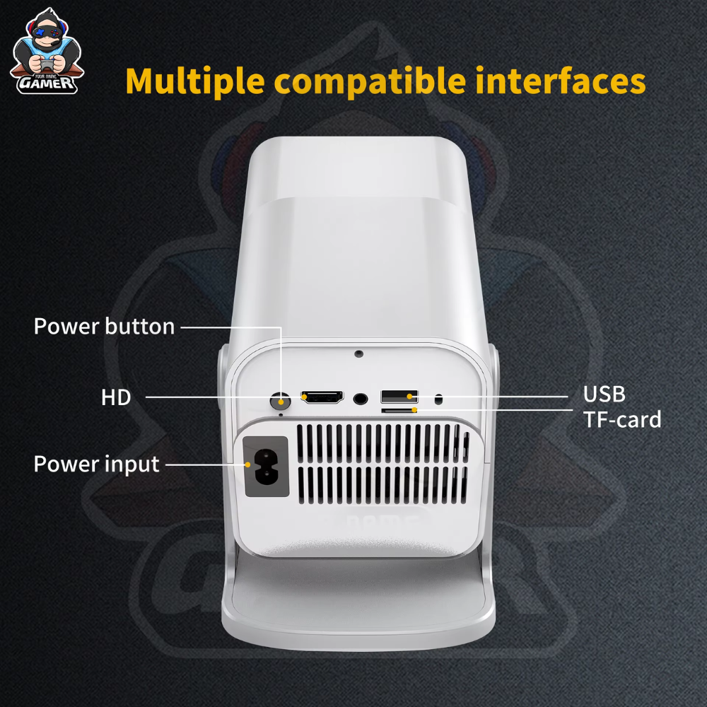 HCS350 MAX Projector – Android 11, 10,000 Games