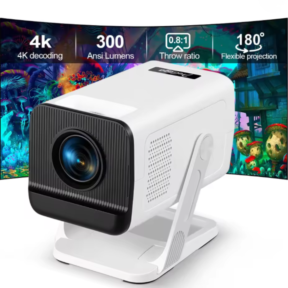 PG310 4K Android Projector – 300 ANSI, WiFi 6, BT5.4